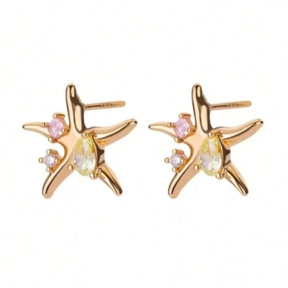 Free People Jewelry - Starfish earrings A1001